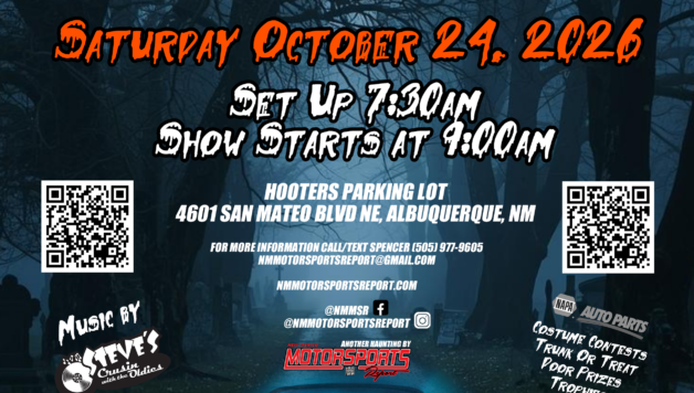 Hooters Halloween Spooktacular Car Show returns to Albuquerque, New Mexico on Saturday October 24th, 2026.